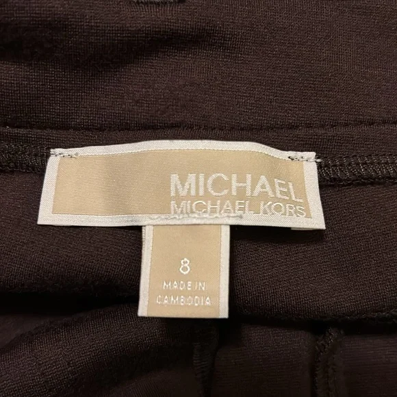 Michael Kors Brown Pants Kit Stretch Size 8 See measuements - Picture 3 of 3